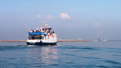 Dublin Bay Cruises boat on water