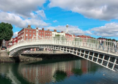 Ha'Penny Bridge Dublin by Sophie P Ha'Penny bridge on a summer day
