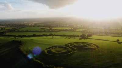 Hill of Tara pic by ICP Aerial View of Hill of Tara and meath countryside