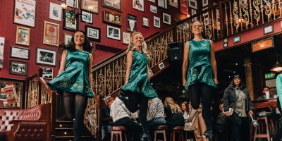 Professional dancers at the Irish Dance Party - pic by IDP professionals show how its done
